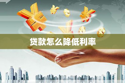 仁寿贷款怎么降低利率