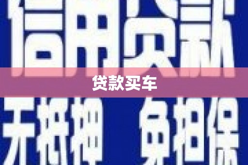 仁寿贷款买车