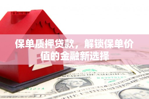 仁寿保单质押贷款，解锁保单价值的金融新选择