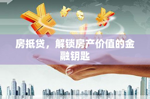 仁寿房抵贷，解锁房产价值的金融钥匙