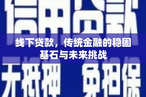 仁寿线下贷款，传统金融的稳固基石与未来挑战