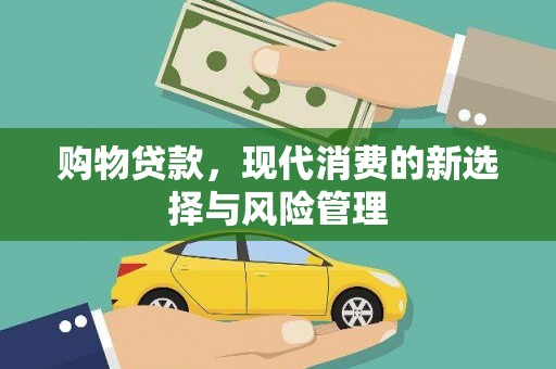 仁寿购物贷款，现代消费的新选择与风险管理