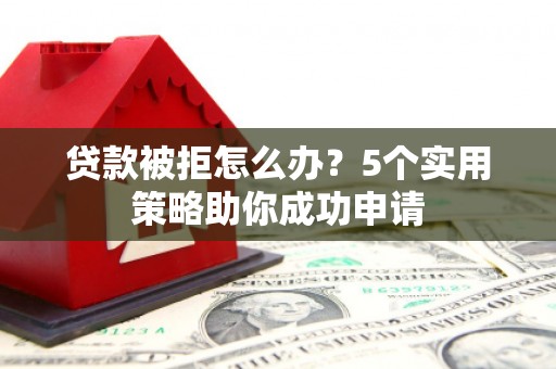仁寿贷款被拒怎么办？5个实用策略助你成功申请