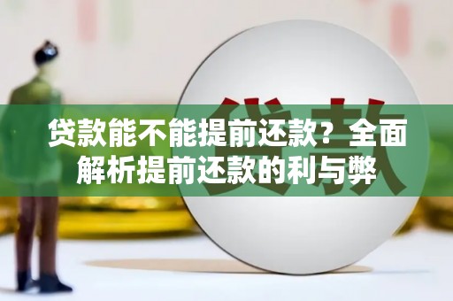 仁寿贷款能不能提前还款？全面解析提前还款的利与弊