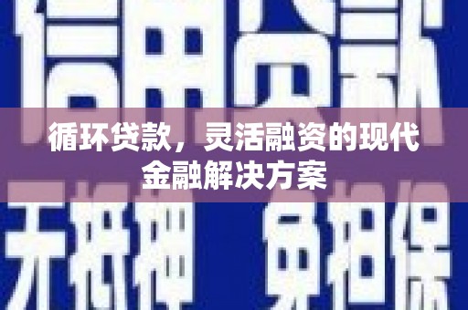 仁寿循环贷款，灵活融资的现代金融解决方案