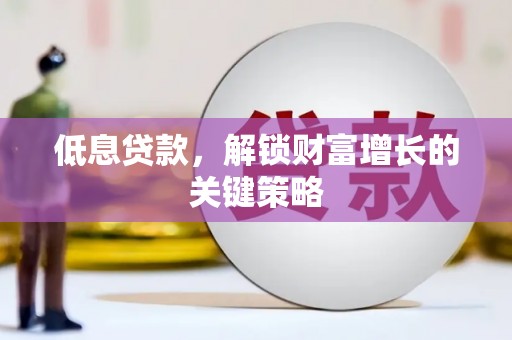 仁寿低息贷款，解锁财富增长的关键策略