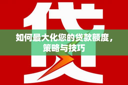 仁寿如何最大化您的贷款额度，策略与技巧