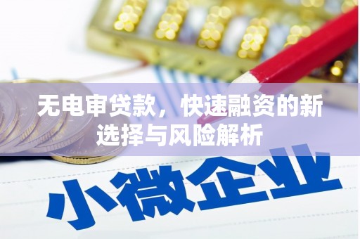 仁寿无电审贷款，快速融资的新选择与风险解析