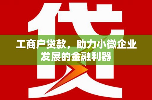仁寿工商户贷款，助力小微企业发展的金融利器