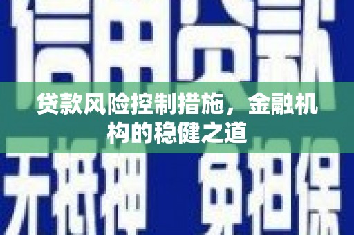 仁寿贷款风险控制措施，金融机构的稳健之道