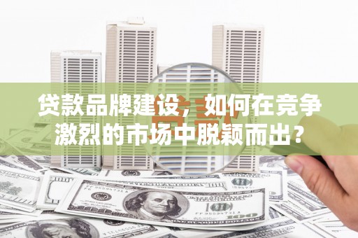 仁寿贷款品牌建设，如何在竞争激烈的市场中脱颖而出？