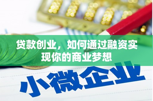仁寿贷款创业，如何通过融资实现你的商业梦想