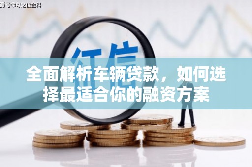 仁寿全面解析车辆贷款，如何选择最适合你的融资方案