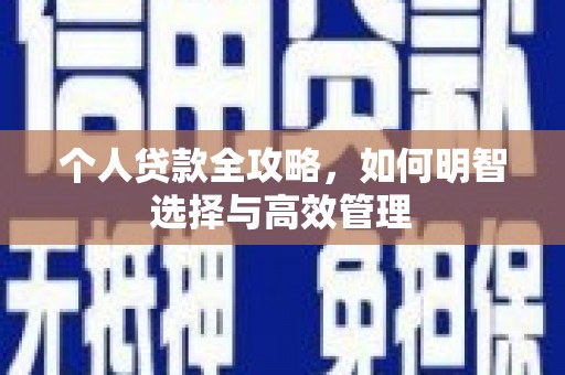 仁寿个人贷款全攻略，如何明智选择与高效管理