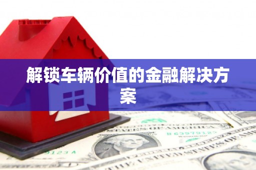 仁寿解锁车辆价值的金融解决方案