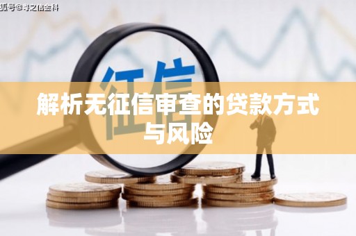 仁寿解析无征信审查的贷款方式与风险
