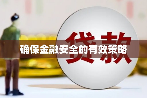 仁寿确保金融安全的有效策略