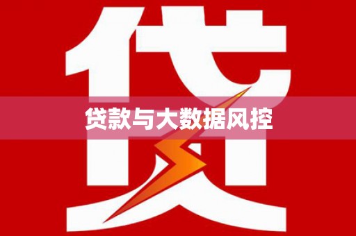 仁寿贷款与大数据风控